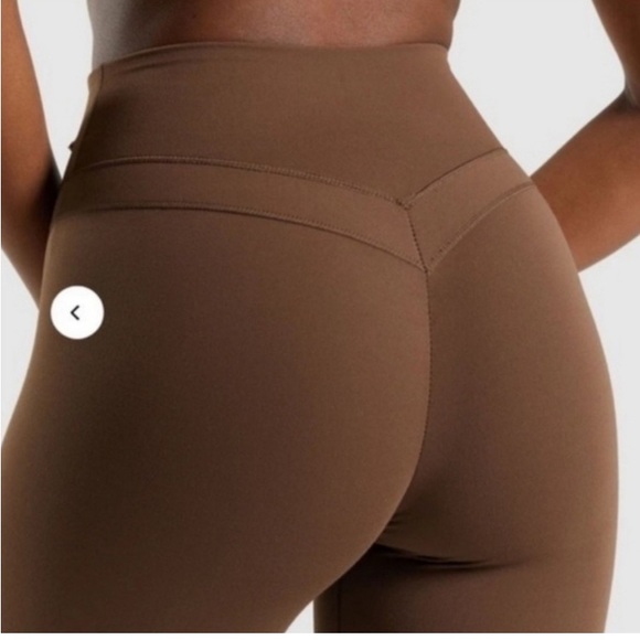 Gymshark X Whitney Simmons High Rise Leggings 26” Inseam Reddish Brown XSmall - Picture 5 of 16